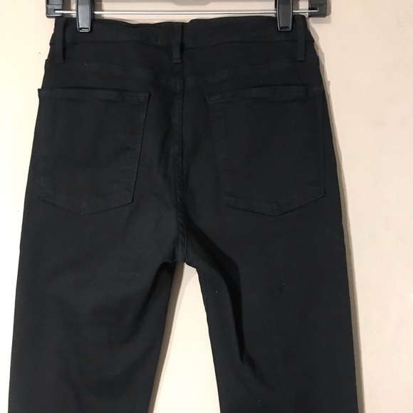 Sold Frame Denim Le High Straight Jeans Black - Picture 6 of 8